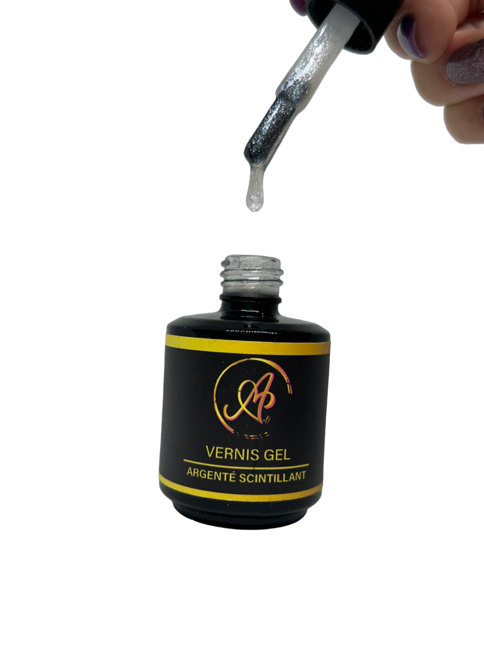 Semi permanent Argenté scintillant