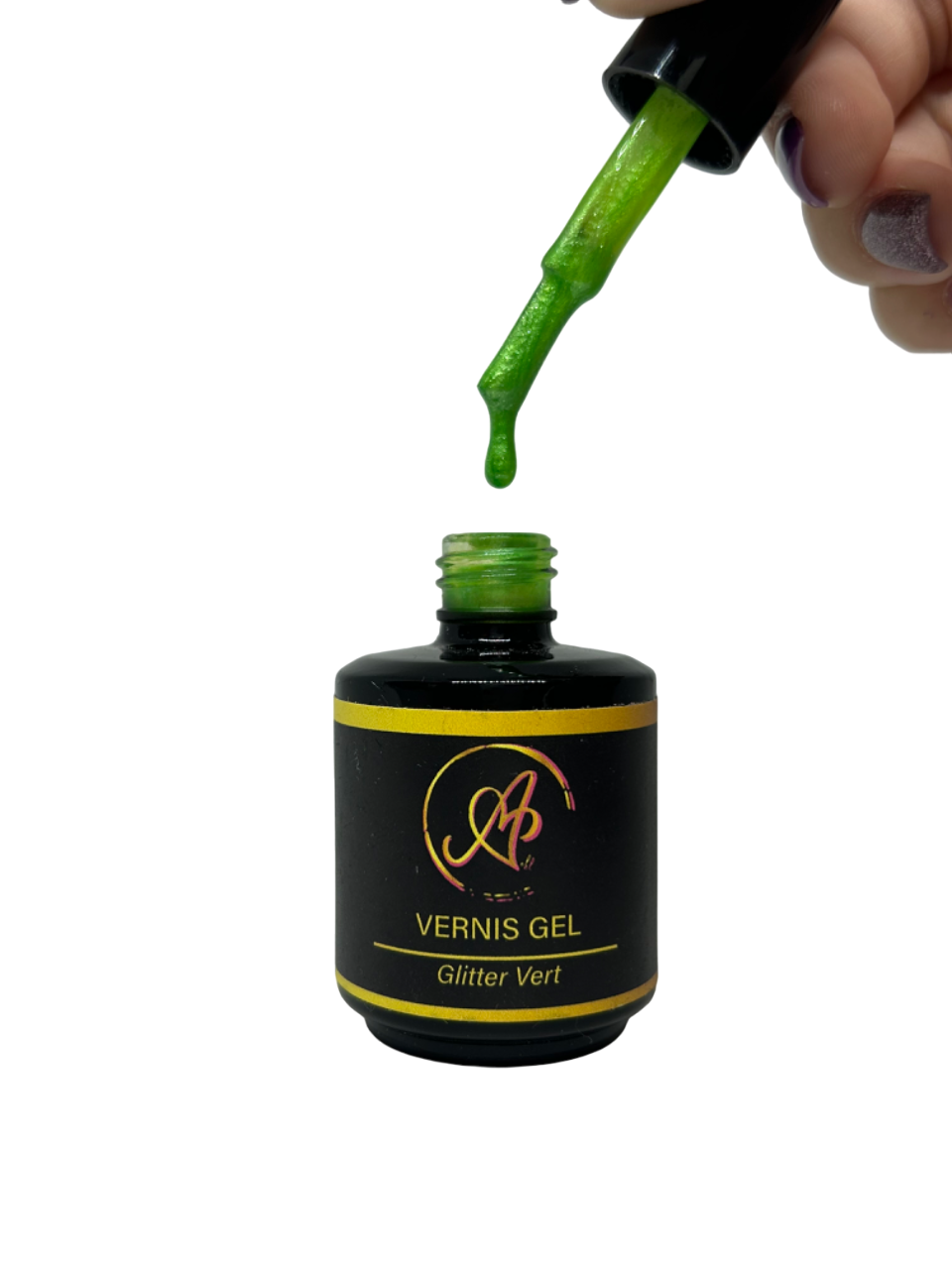 Semi permanent Glitter vert